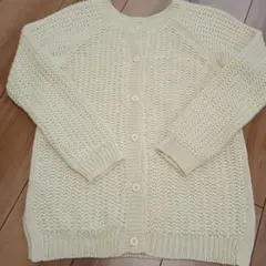 moussy ニット アイボリー カーディガン ウール混