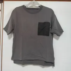ポケット付き 半袖Tシャツ グレー