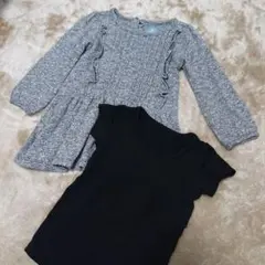 ベビーギャップトップス&ユニクロヒートテック80