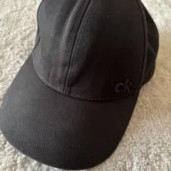 カルバン・クライン　キャップ　ブラック　立体刺繍ロゴ　フリー