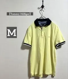 【Tommy Hilfiger】トミーヒルフィガー ポロシャツ M イエローのサムネイル