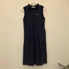 値下げ！ラコステ 日本製 ノースリーブ ポロ ワンピース 34 LACOSTE