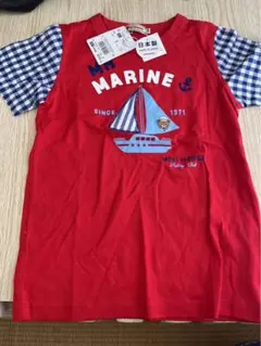 ミキハウス  Tシャツ 赤　新品　未使用　120