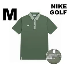 NIKE GOLF ポロシャツ カーキ チェック柄 半袖のサムネイル