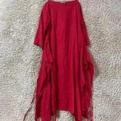 リトアニア製《美品★》fog linen work 変形ワンピース　巻きスカート