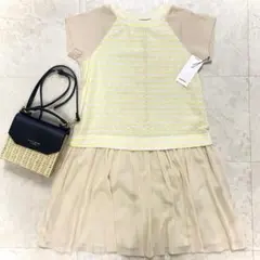 新品　極美品　タグ付き アナトリエ チュールドッキングワンピース 春夏 レース