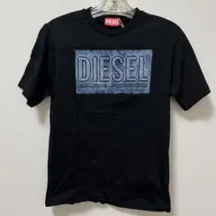 DIESEL デニム風ロゴ Tシャツ 10Y 140cm