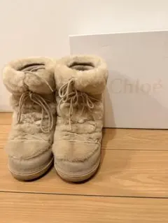 Chloe フェイクファー スノーブーツ 35 滑り止め加工 雪道 北海道 旅行のサムネイル