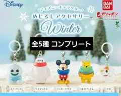 ディズニー めじるしアクセサリー Winter 全5種コンプセット　ガチャ