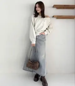 ワンショルプレート裏毛スウェット
