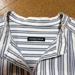 NOMBRE IMPAIR シャツ ¥16,500 バンドカラー ストライプのサムネイル