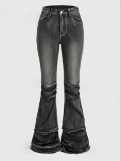 ヴィンテージ風 フレアデニムジーンズ