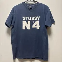 STUSSY N°4 ネイビー Tシャツ M