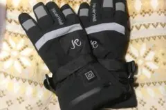 電熱グローブ Mサイズ バイク・自転車に。3段階温度調節 タッチパネル対応