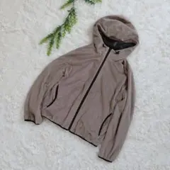 ユニクロ リバーシブルパーカー ジップアップ フード ブラック ベージュ XL