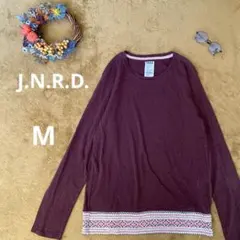 【ジュンレッド】カットソー　長袖　ロンT  ノルディック柄のサムネイル