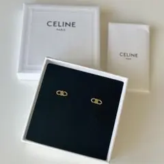 CELINE トリオンフ ゴールド スタッドピアスのサムネイル