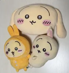 【値下げ】ちいかわうさぎ　ぬいぐるみ3点セット
