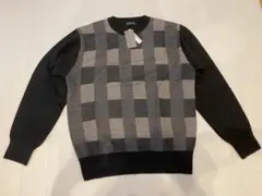BARBAD BASIC チェック柄ニットセーター