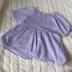 petit main（プティマイン）バルーン袖ブラウス　110