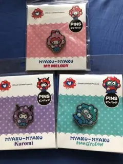 ミャクミャクサンリオコラボ　ピンバッジ　大阪万博限定2025