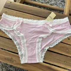 ピンク レース付き ショーツ Sサイズ 新しいタグ付き