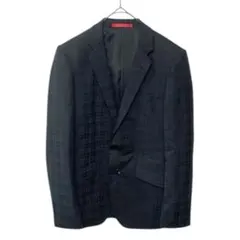 リスペクトネロ　スーツジャケット　シャドウチェック　総裏地　88Y4