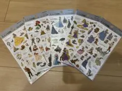 大人の図鑑シール ディズニープリンセス 5点セット