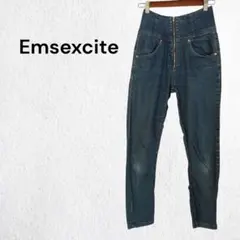 エムズエキサイト Emsexcite ハイウエスト デニムフロントジップ M