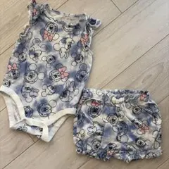 GAP Disneyミッキーマウス・ミニーマウスロンパースセットのサムネイル