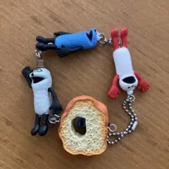 パペットスンスン つまんでつなげてひょっこり　マスコット キーホルダー