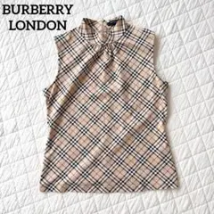 BURBERRY】ホルターネック リボン ロゴノバチェック タンクトップ