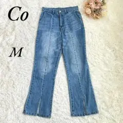 《Co》ジーパン/デニム/ブーツカット/フレア/スリット/ライトブルー/M