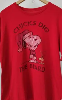 スヌーピー Peanuts 染み込みプリント Tシャツ