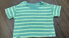 baby GAP 緑と黄色のストライプ Tシャツ 12-18ヶ月