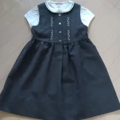 美品銀座サエグサM.Ferrariジャンパースカートワンピースブラウス2点セット