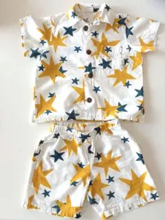 90星柄半袖シャツとショートパンツセットのサムネイル