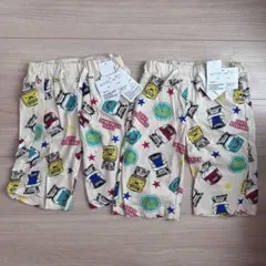 新幹線と車のプリント ハーフパンツ 110cm120㎝　セット