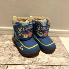 【美品】アンパンマン スノーブーツ 13.0cm 青