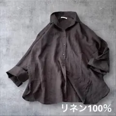 美品】Plage ラミー シアーリネンシャツ 羽織 長袖 ブラウン - メルカリ