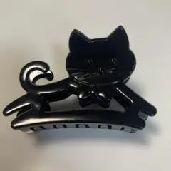 猫モチーフ ヘアクリップ ブラックのサムネイル