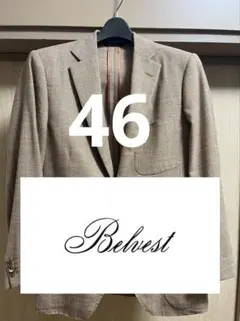 【Belvest】ウールシルク　ジャケット46 値下げ不可のサムネイル