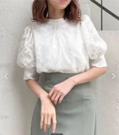 マジェスティックレゴン　エアリーバックリボンアソートブラウス