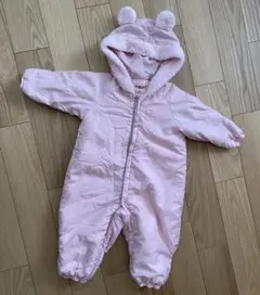 ミキハウス 60-80 アウター ホットビスケッツ ジャンプスーツ ボア 防寒