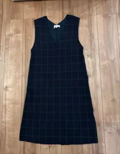 値下げ　組曲　ネイビー 冬　ワンピース ニット　きれいめ