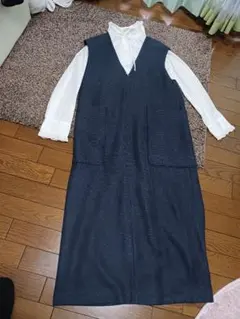 SHIPS　新品　ジャンパースカート　ワンピース