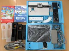 値下げ！すぐに遊べる！Wii 本体 ブラック ゲームソフト２枚付き