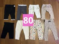 女の子まとめ売りレギンス80　リボンレギンス80　アンパンマンレギンス80