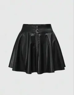 SHEIN ROMWE レザーミニスカート お月様チャーム ゴスパンクのサムネイル