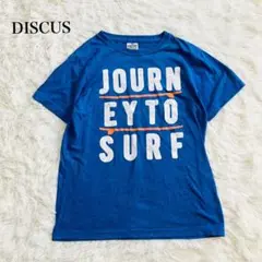 ディスカス ロゴプリント 半袖Tシャツ カットソー ビッグプリント カジュアル